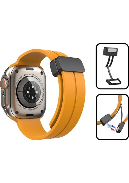 Apple Watch 38MM KR412 Elegance Stylısh Kordon - Beyaz