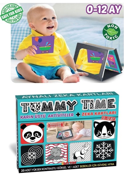 Tummy Time Aynalı Zeka Kartları-Eğitici Oyun