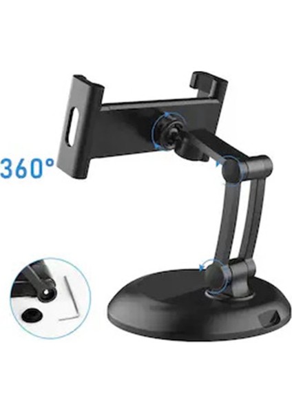 Masa Üstü 360 Derece Ayarlanabilir Tablet Tutucu Telefon Standı 6.3’’- 11 Inç’’ Masaüstü Tablet ( Lisinya ) modelleri