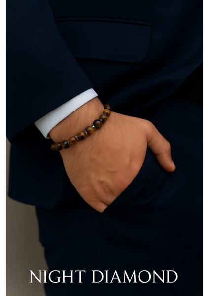 Orijinal Doğal Taş El Yapımı Enerji - Uyum - Denge Sağlayan Bileklik-27