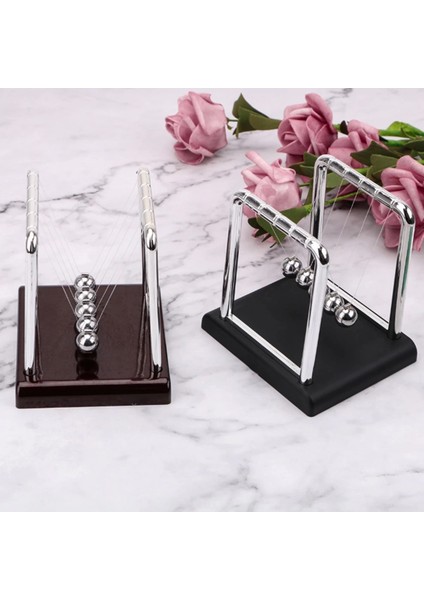 Pratik Newtons Balans Newton Beşiği Topları Bilye Büyük Boy Süs Eşyası ( Lisinya )