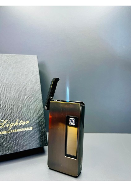 Pilli Ateşleme Rüzgara Dayanıklı Gazlı Lüks Çakmak