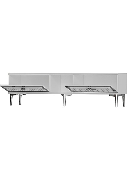 TSA1503BS - Tuna Tv Stand 150CM Beyaz-Gümüş