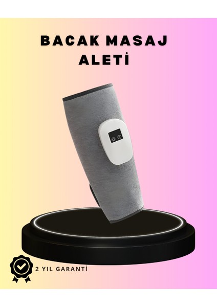 3 Kademeli Hava Basınçlı Isıtmalı Baldır Masaj Aleti – Titreşimli ve Kablos - M418K888-R66