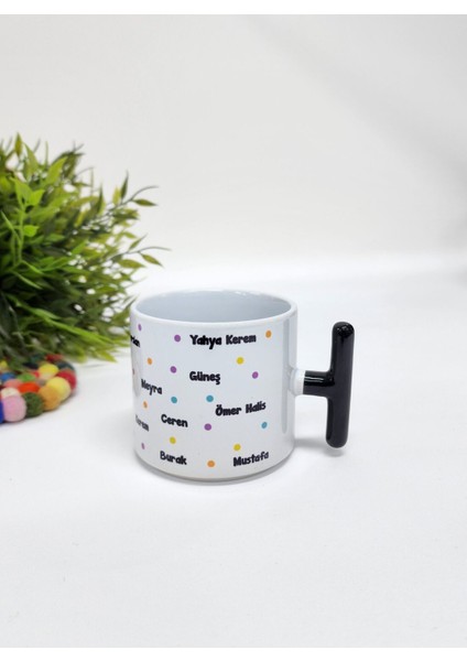 Öğretmenler Için Isme Özel Kişiye Özel Öğrenci Isimleri Yazılı Porselen T Kupa Bardak Latte Fincanı modelleri