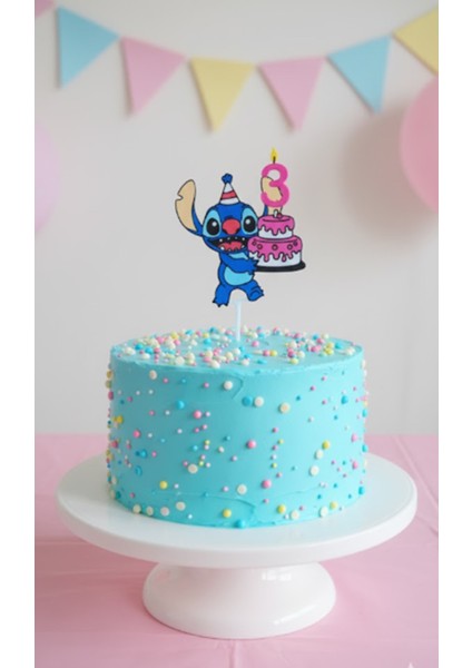 3 Yaş Stitch Pasta Süsü