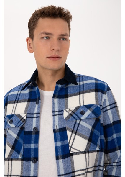 Erkek Lacivert Gömlek Desenli 50308257-VR033 fiyatları