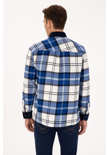 Erkek Lacivert Gömlek Desenli 50308257-VR033 indirimleri