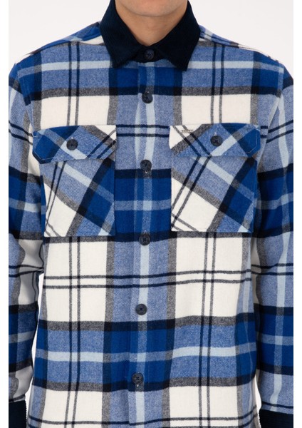 Erkek Lacivert Gömlek Desenli 50308257-VR033