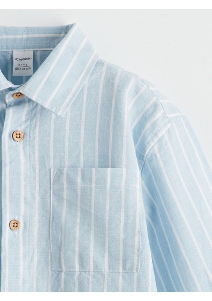 Yeni Sezon Uzun Kollu Çizgili Erkek Çocuk Gömlek fırsatları