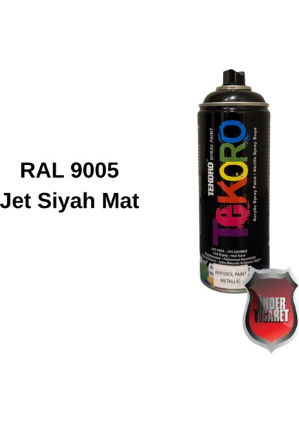 Akrilik Sprey Boya Tekoro 400 ml – Metal, Plastik, Ahşap Cam ve Oto Yüzeylere Uygun Renkler