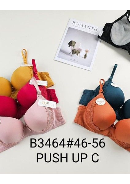 Renkli Destekli Silikonlu Sütyen