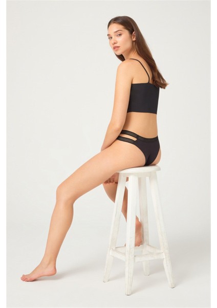 Dantel Detaylı Pamuklu Kadın Tanga Külot 6'lı Paket modelleri