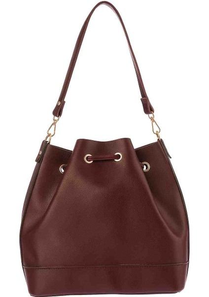 Bordo Kadın Büzgülü El ve Omuz Çantası fiyatları