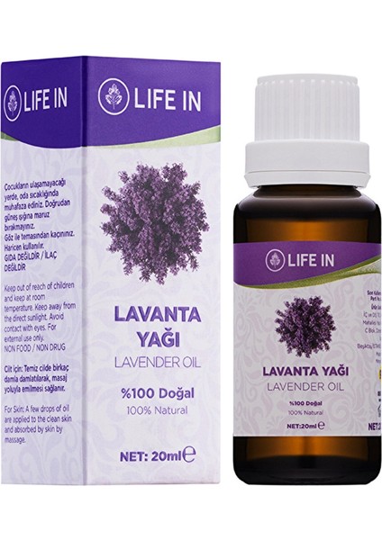 Life In Lavanta Yağı 20 ml