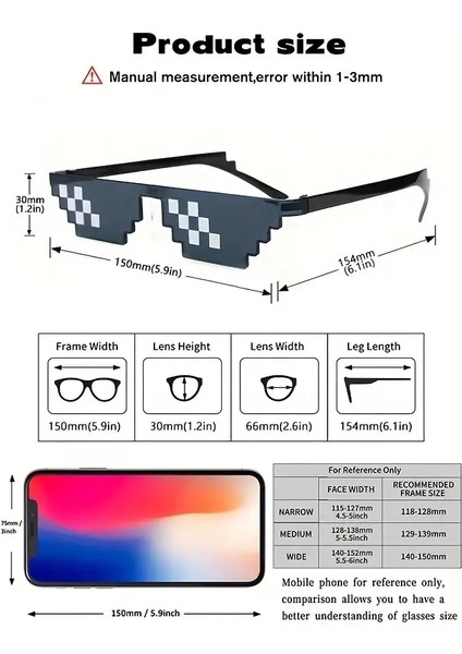 Thug Life Trend Güneş Gözlüğü Mozaik Siyah Kedi Gözlükleri ( Lisinya ) fiyatları