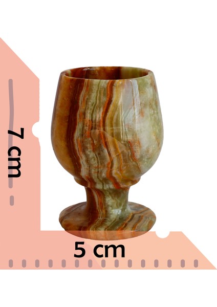 Oniks Doğal Taş Fincan, Kadeh ve Kül Tablası Seti – El Yapımı Şık Masa Dekoru | Hediyelik Oniks Taş Takım fırsatları