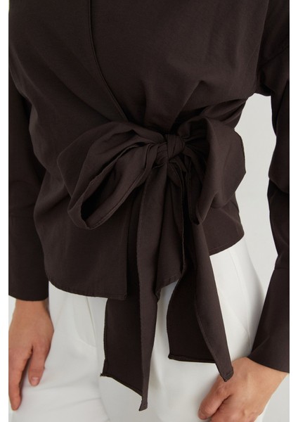 Basic Kruvaze Bağlamalı Gömlek