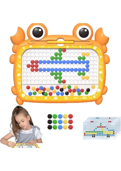 Sevimli Yengeç Manyetik Çizim Tahtası Eğitici Oyuncak