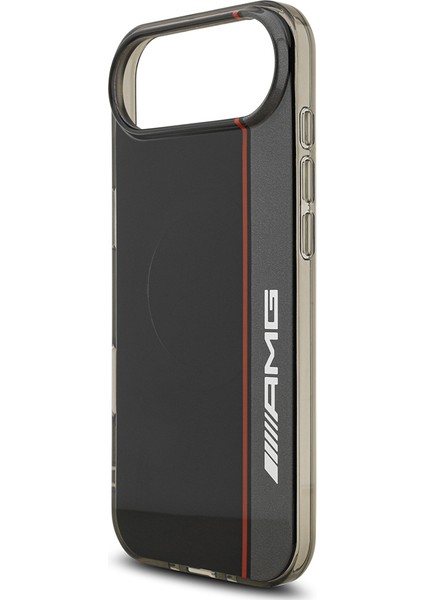 iPhone 17 Air Uyumlu Kılıf Amg Lisanslı M-Safeli Iml Baskı Logolu Çift Katman Bow Lines Kapak Siyah
