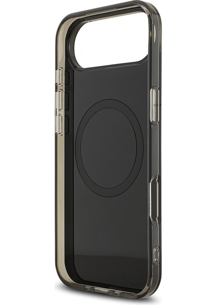 iPhone 17 Air Uyumlu Kılıf Amg Lisanslı M-Safeli Iml Baskı Logolu Çift Katman Bow Lines Kapak Siyah