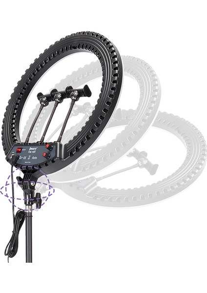 43CM Işıklı Telefon Tutucu Ring Light — 112 Led, 2900–6500K, Uzaktan Kumanda, USB Şarjlı indirimleri