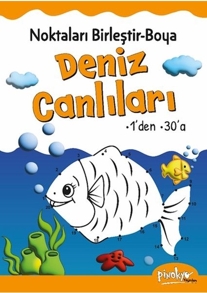 Noktaları Birleştir-Boya Deniz Canlıları-1’den 30’a