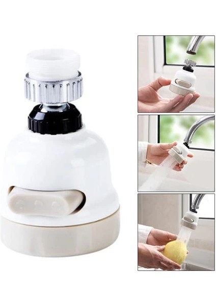 3 Fonksiyonlu Oynar Musluk Başlığı Tüm Musluklara Uyumlu indirimleri