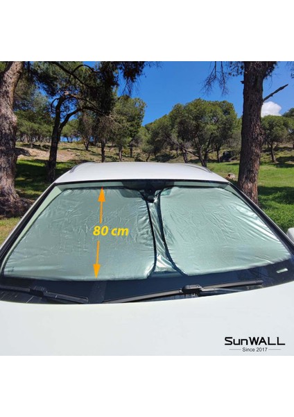 Titanyum Gümüş Oto Güneşlik Ölçüsü 142 x 80 cm Orta Boy fiyatları