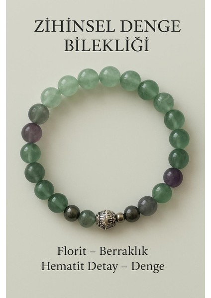 Orijinal Doğal Taş El Yapımı Enerji - Uyum - Denge Sağlayan Bileklik-69