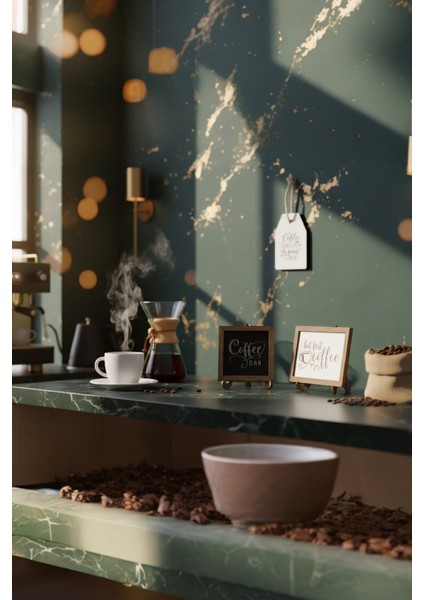 Kahve Köşesi Dekor Ürünleri,kahve Köşesi 3'lü Dekor Seti,kahve Köşesi Yazıları fiyatları