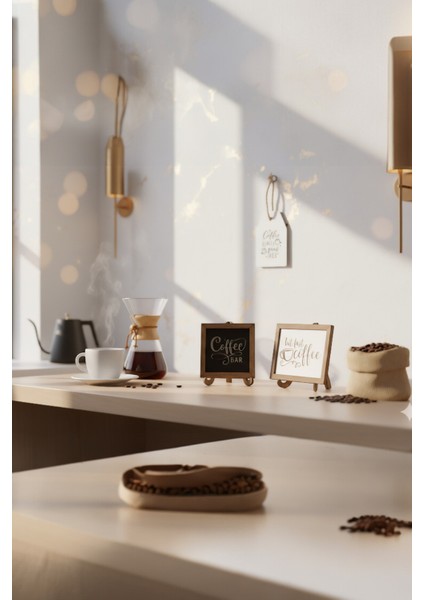Kahve Köşesi Dekor Ürünleri,kahve Köşesi 3'lü Dekor Seti,kahve Köşesi Yazıları fırsatları