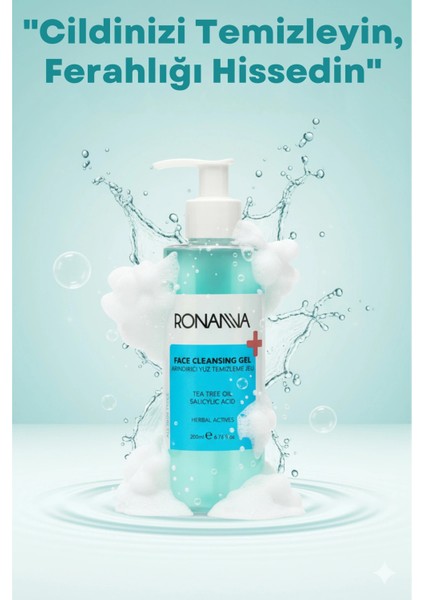 Arındırıcı Yüz Temizleme Jeli - Çay Ağacı Yağı ve Salisilik Asit ile Derinlemesine Temizlik - 200ML