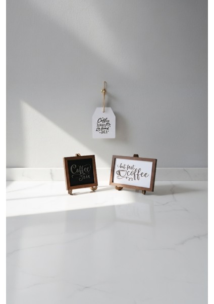 Kahve Köşesi Dekor Ürünleri,kahve Köşesi 3'lü Dekor Seti,kahve Köşesi Yazıları