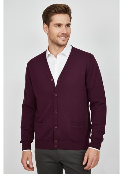 Erkek Spor Selanik Düğmeli Hırka Regular Kalıp BGL-ST04873