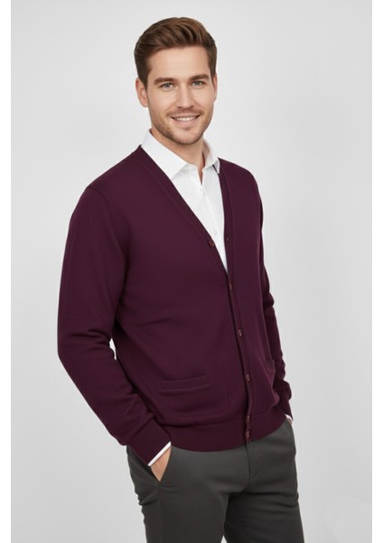 Erkek Spor Selanik Düğmeli Hırka Regular Kalıp BGL-ST04873 fiyatları