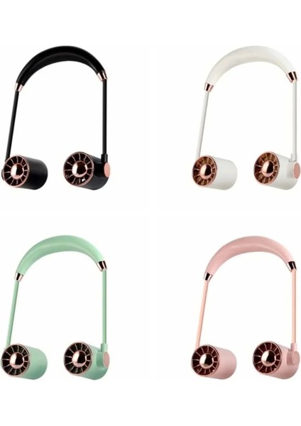 Boyunluk Fan Hava Soğutucu Vantilatör Boyuna Asmalı Şarjlı 3 Kademeli Mini Klima Beyaz - Lisinya fiyatları