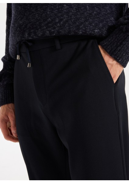 Lastikli Bel Lastikli Paça Jogger Lacivert Erkek Pantolon J5WM-PNT7866 indirimleri