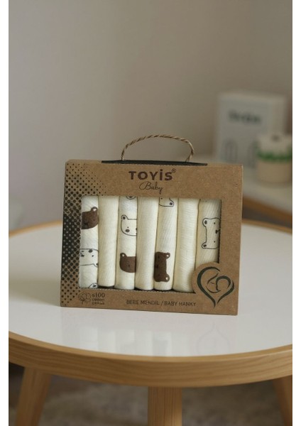 %100 Pamuk 7 Li Ağız Mendili