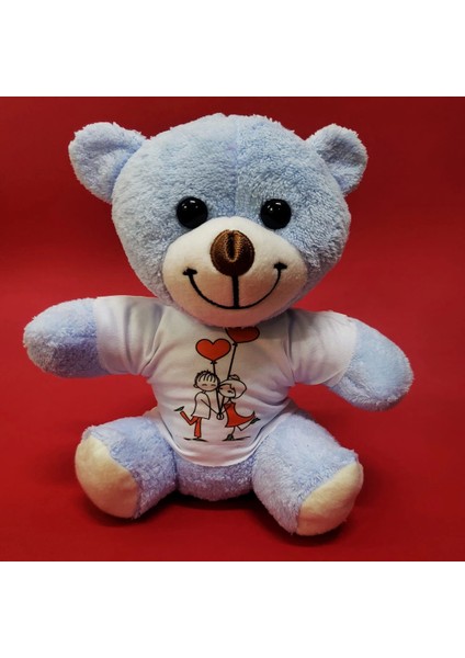 Mutlu Sevgililer Temalı Tişörtlü Ayıcık - Lisinya