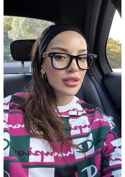 Unisex Wayfarer Leopar Mavi Işık Korumalı Gözlük Ekran Gözlüğü Blue Block