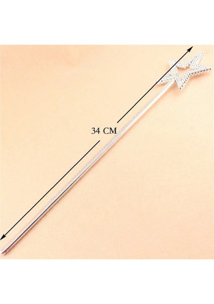 Yıldız Model Peri Asası Melek Asası Prenses Asası Metalize Gümüş Renk fiyatları