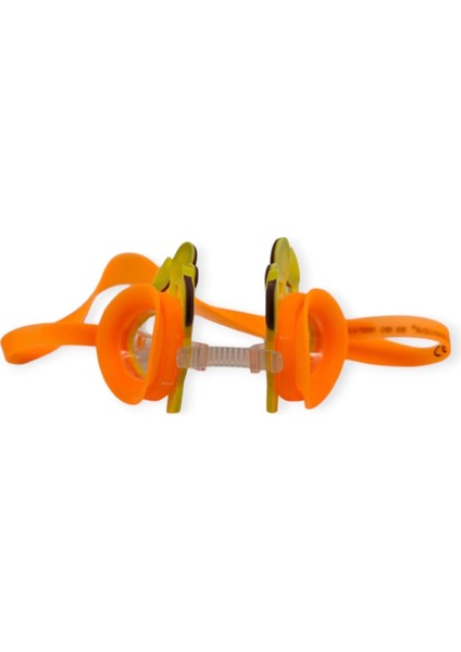 Çocuk Yüzücü Gözlüğü Silikon Taşıma Çantalı Turuncu Yengeç - 9014 (Lisinya) fırsatları