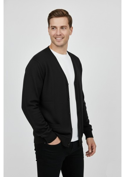 Erkek Spor Selanik Düğmeli Hırka Regular Kalıp BGL-ST04873 fiyatları