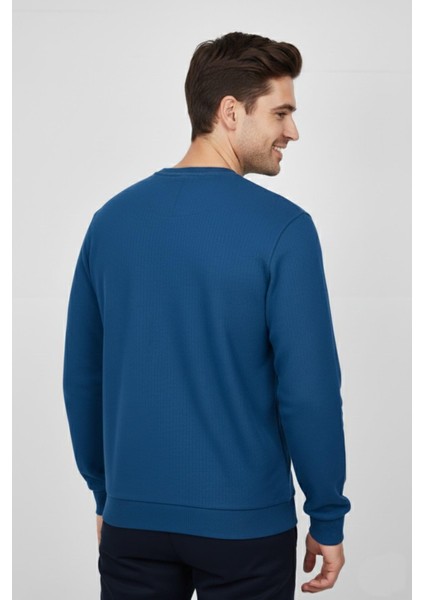 Erkek Büyük Beden Sıfır Yaka Selanik Sweatshirt BGL-ST04871 modelleri
