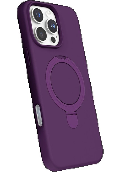 Apple iPhone 16 Pro Max Regal Magsafe Standlı Kapak - Derin Mor fiyatları