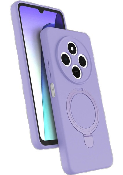 Xiaomi Redmi 14C Regal Magsafe Standlı Kapak - Lila