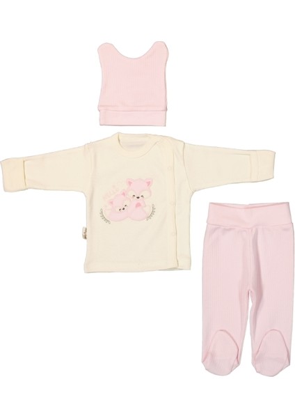 Tilki Nakışlı 3 Lü Zıbın Takım