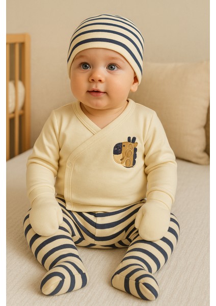 Zebra Cep Nakışlı Bere Pantolon Çizgili 5 Li Zıbın fiyatları