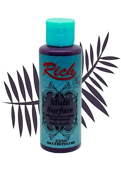Rich Akrilik Boya Multi Surface 120 cc Mürdüm 2250